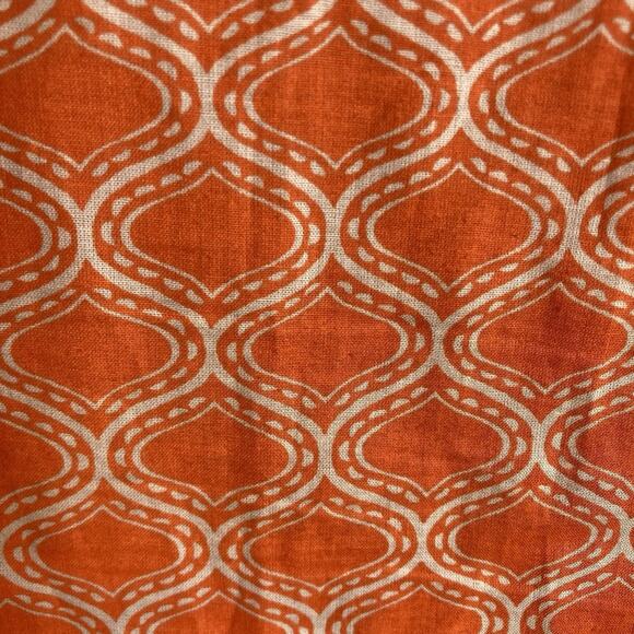 dei Women's Orange Moroccan Tile Beaded Tunic Top Size M‎ Boho Gypsy Art To Wear - Picture 10 of 10